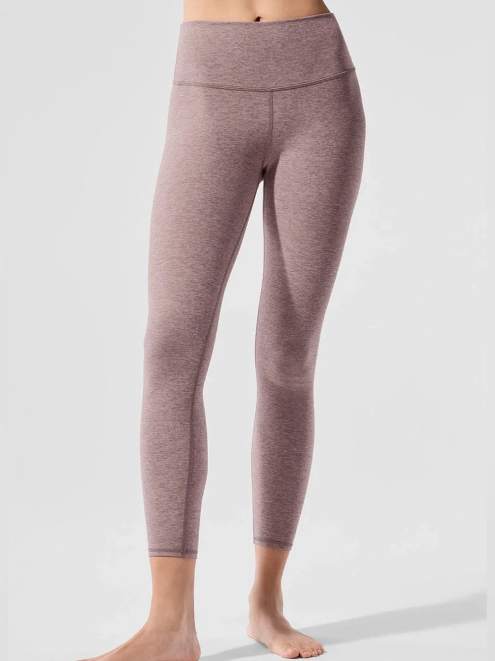 ALO Alosoft High-Waist 7/8 Highlight Legging in Dark Pink Rose Quartz - XS